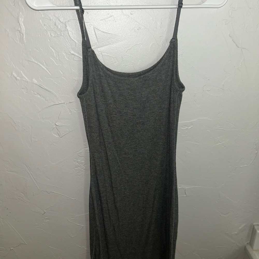 Skims Gray Sleeveless Lounge Dress